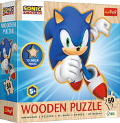 Drevené puzzle Sonic, 50 dielikov