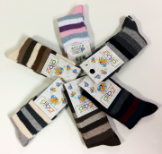 Dojčenské bavlnené ponožky prúžkované veľ. 3 (23-25)