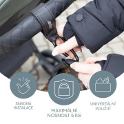 Multifunkčný popruh so skobou Deluxe 2 ks Black Zopa