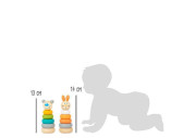 Small Foot Nasadzovacia veža pastelová 1 ks