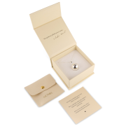 Tehotenský šperk bola Grace hladká strieborná s bielym kamienkom + retiazka Moniel