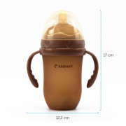 Dojčenská fľaša pre dojčené deti Eple 250 ml 6 m+ Kidnort