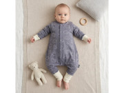 Merino spací vak s nohavicami a odopínacími rukávmi Šedé ovečky Kaarsgaren