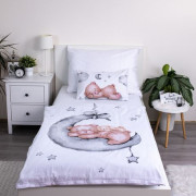 Obliečky do postieľky Macko Ribbon 100 x 135, 40 x 60 cm Jerry Fabrics