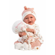 Realistická bábika bábätko so zvukmi a mäkkým látkovým telom Llorens