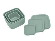 Súprava boxov na desiatu 3 ks Platinum Silicone KikkaBoo