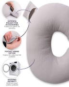 Mušelínový polohovací vankúš MiniRelax 140 cm Babymatex