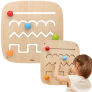 Drevený nástenný panel - výučba kreslenia Viga