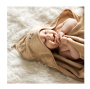 Detská osuška s kapucňou babyono 100x100 cm Králik