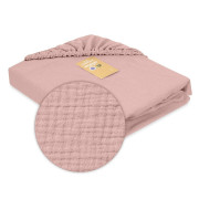 Mušelínové prestieradlo s gumou 60 x 120 cm BabyMatex