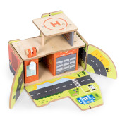 Montessori drevená garáž 2v1 Hasič