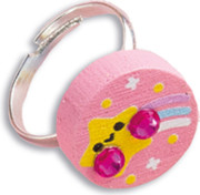 Kreatívna súprava Výroba šperkov drevené korálky Dúhová krajina 4 ks Janod Atelier