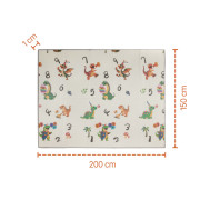 Multifunkčná obojstranná penová skladacia podložka 200 x 150 cm Savana Zopa