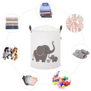 Kôš na hračky bavlnený uzatvárateľný 43 l Sipo