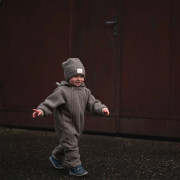 Rastúca zimná kombinéza Teddy fleece double Brown Esito