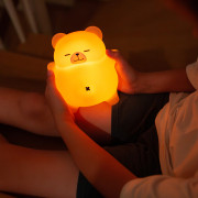 LED silikónová nočná lampička - chrápajúci medvedík Mary's