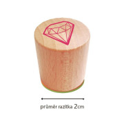 Drevené pečiatky Aladine Stampo LOVELY, 15 ks - Dievčenské