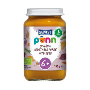 Salvest Ponn BIO Hovädzie mäso so zeleninovým pyré (190 g) EXPIRÁCIA 06/03/2026