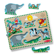 Drevené puzzle so zvukmi ZOO Melissa & Doug