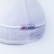 Čiapka tenká zaväzovacia plochý šev Outlast® UPF 50+ biela Little Angel