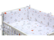 Detská postieľka s kompletnou výbavou, 120 x 60 cm, Labra Scarlett