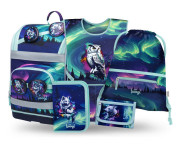 Set 5 Zippy Plus Aurora: aktovka, peračník, vrecko, zástera, peňaženka GRS Baagl