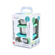 Nerezová dóza 89 ml so silikónovým viečkom 3 ks Melii