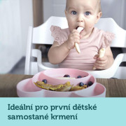 Silikónový delený tanier s prísavkou Macko Canpol babies