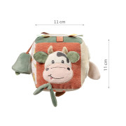 Senzorická textilná kocka Cow Bingo BabyOno