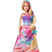 Barbie princezná s farebnými vlasmi herný set