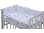 Detská postieľka s kompletnou výbavou, 120 x 60 cm, Tura Scarlett