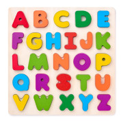 Puzzle ABC- písmená na doske