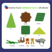 Magnetická stavebnica Jungle 25 dielov