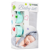 Baby set - bambusová osuška + kočíkový kolíček