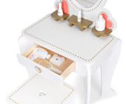 Detská drevená toaletka so zrkadlom pre dievčatká veľká