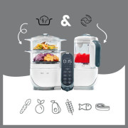 Multifunkčný prístroj Nutribaby+ Babymoov Loft White + 15 sáčkov Isy