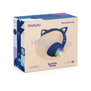 Bezdrôtové detské slúchadlá Delulu DiscoBeats Blue