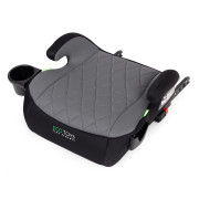 Detský podsedák do auta ISOFIX i-Size s držiakom na nápoje, pre výšku 125–150 cm šedý