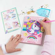 Diamantový denník Jednorožec Totum