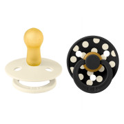 Cumlík z prírodného kaučuku Colour Polka 6 - 18 mesiacov Bibs