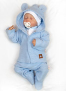 Pletená sada oblečenia pre bábätko Star 5dielna modrá Baby Nellys