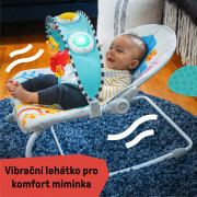 Lehátko hudobné vibračné Kick to It Opus do 18 kg Baby Einstein