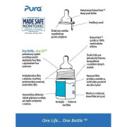 Nerezová dojčenská fľaša Pura 150 ml