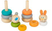 Small Foot Nasadzovacia veža pastelová 1 ks