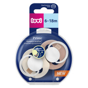 Cumlík svietiaci silikónový dynamický Prime 6-18 m 2 ks Ivory/Blush Lovi