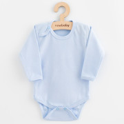 Dojčenské celorozopínacie body Classic II modré New Baby