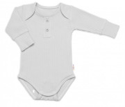 Rebrovaná rastúca súprava 3D Baby Boy Šedá