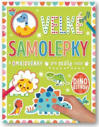 Veľké samolepky a omaľovánky pre malé ruky Dino ostrov Stuart Lynch