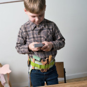 Playful Wood drevený opasok s náradím 11 ks