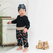 Detské tepláky s vysokým pásom Chameleon - tmavo modrá Esito